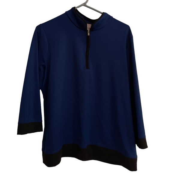 Chico's Sweaters - Zenergy by Chico's Women's Sweater Size 2 Blue Full zip​